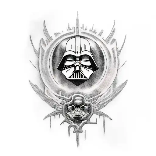 sith empire banner tattoo design idea