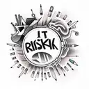 risk and reward tattoo design idea