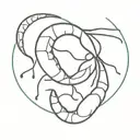 shrimp tattoo design idea