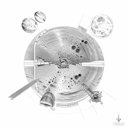 commemorate father who worked at NASA on mars rover heat shield. tattoo design idea