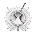 andrew tate smoking vape tattoo design idea