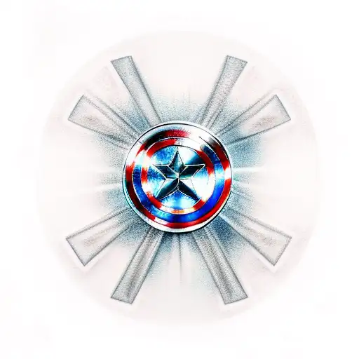 captain America  tattoo design idea