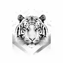 Laos map with tiger tattoo design idea