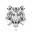 Laos map with tiger tattoo design idea