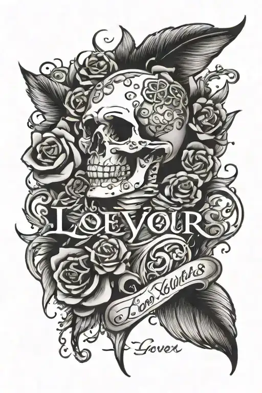 love yours written tattoo design idea