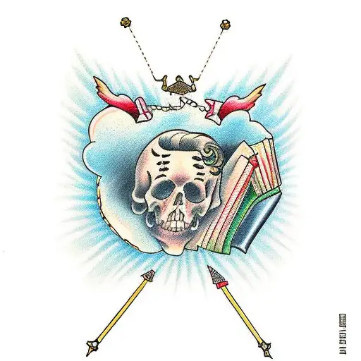 books with Nina and victoria tattoo design idea