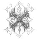 elder futhark tattoo design idea
