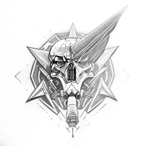 Mythosaur Skull Star Wars tattoo design idea