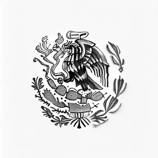 Mexican flag, Salvadorian flag, and puertorican flag  tattoo design idea