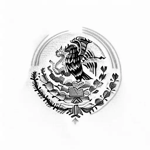 Mexican flag, Salvadorian flag, and puertorican flag  tattoo design idea