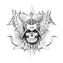 Saint Michael tattoo design idea