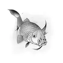 Carp tattoo design idea