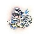 Never stop fighting tattoo design idea