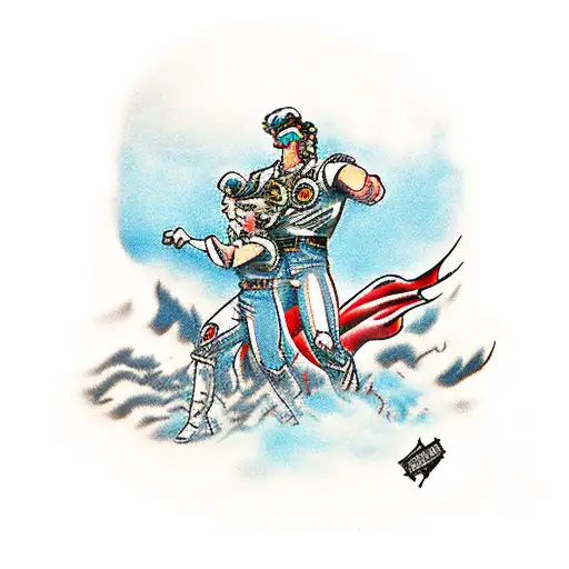 captain levi and jaeger titan at the background front attack of the titans tattoo design idea