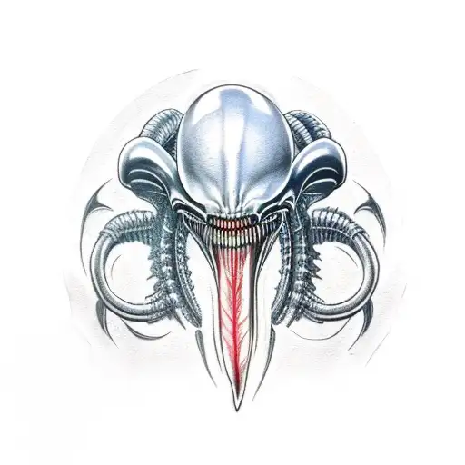 Alien xenomorph and egg - Fishink Tattoo