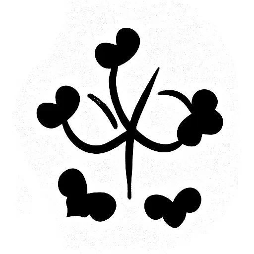 four leafed clover  tattoo design idea