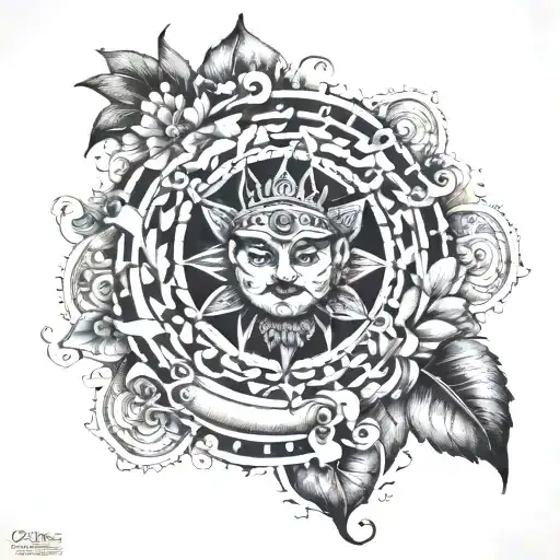 load barma bishnu mahesor full hand ta vie" inside tattoo design idea