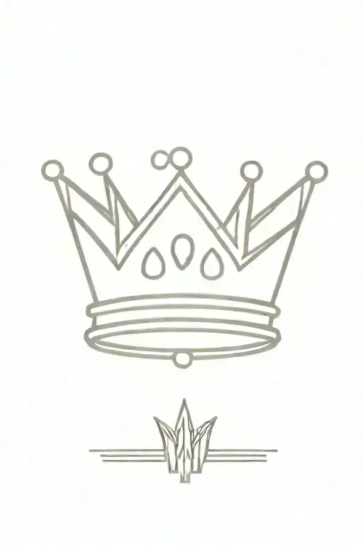 PMA With a king and queen crown tattoo design idea