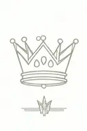 PMA With a king and queen crown tattoo design idea