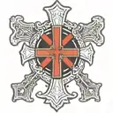 cross of lorraine 79th infantry division logo tattoo design idea
