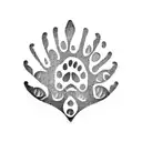 Paw Print tattoo design idea