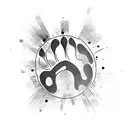 Paw Print tattoo design idea