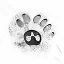 Paw Print tattoo design idea