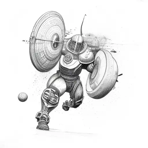 Titan throwing world  tattoo design idea