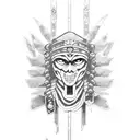 Shaman King Amidamaru tattoo design idea