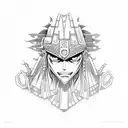 Shaman King Amidamaru tattoo design idea