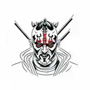 Darth maul tattoo design idea