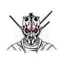 Darth maul tattoo design idea