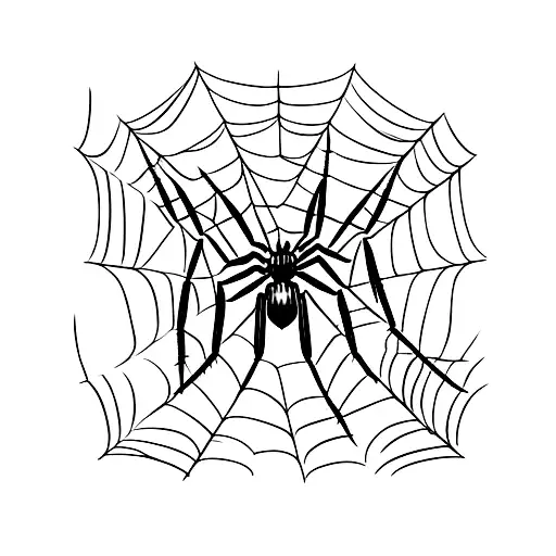 spider out of car parts tattoo design idea