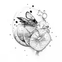 summer wine tattoo design idea