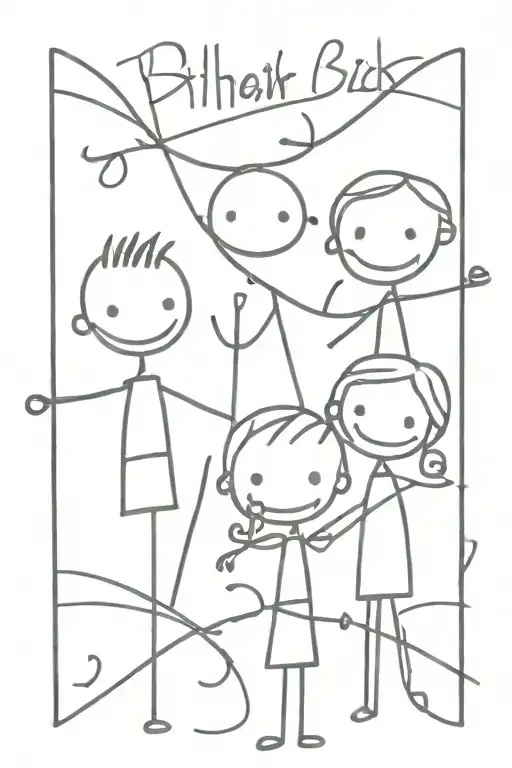 Script trio sibling tattoo tattoo design idea