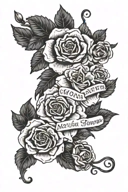 the quote 'worry never robs tomorrow of its sorrow, only saps today of its joy' tattoo design idea