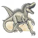 jurassic park spinosaurus tattoo design idea