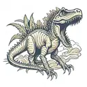 jurassic park spinosaurus tattoo design idea