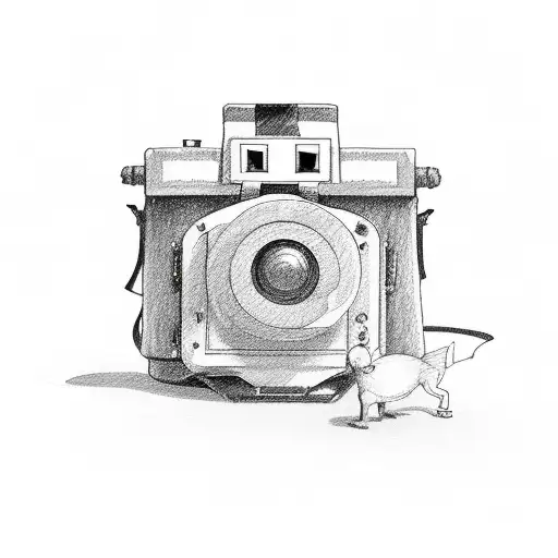 cinema camera  tattoo design idea