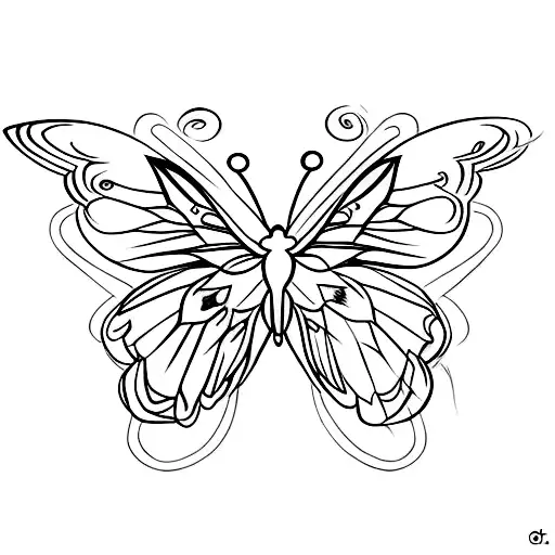 Butterfly, Moth, Bird Flying around knee tattoo design idea
