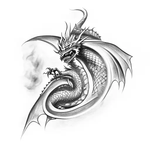 Dragon Harry Potter  tattoo design idea