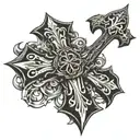gothic cross tattoo tattoo design idea