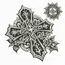 gothic cross tattoo tattoo design idea