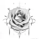 Lutheran rose tattoo design idea