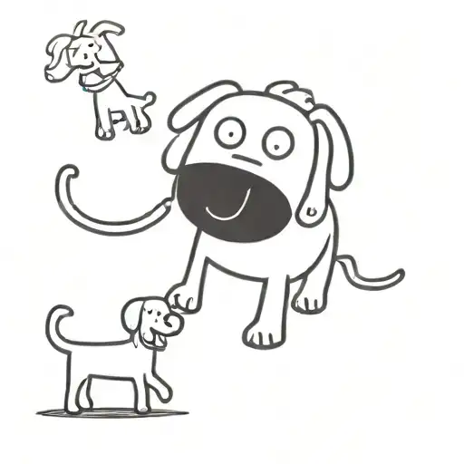 Dog Ghosts tattoo design idea