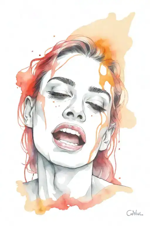 scream vocalist tattoo design idea