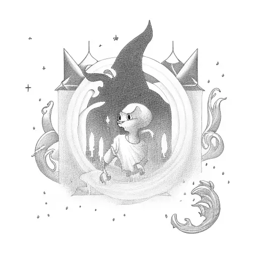 neverland tattoo design idea