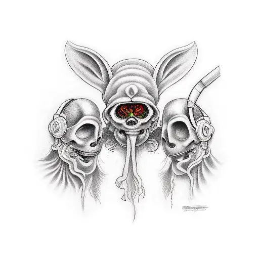hear no evil see no evil speak no evil tattoo design idea