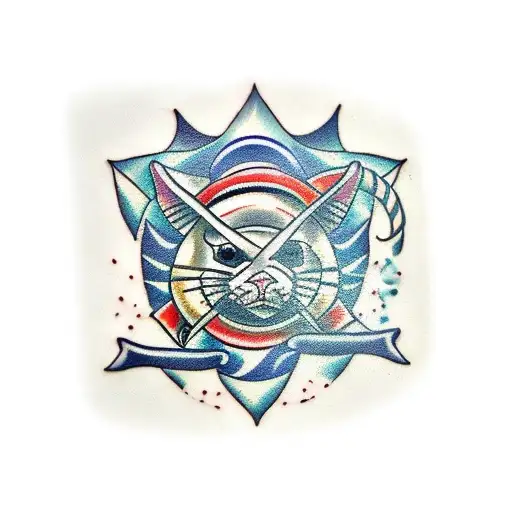 magic seal protection  tattoo design idea
