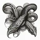 polynesian tattoo with snake skin for forearm tattoo tattoo design idea